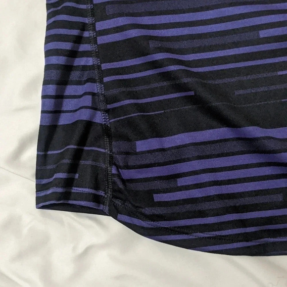 Nike Dri-Fit Running 1/4 Zip Mock Neck Pullover, Color Purple/Black Size XS - Picture 3 of 11
